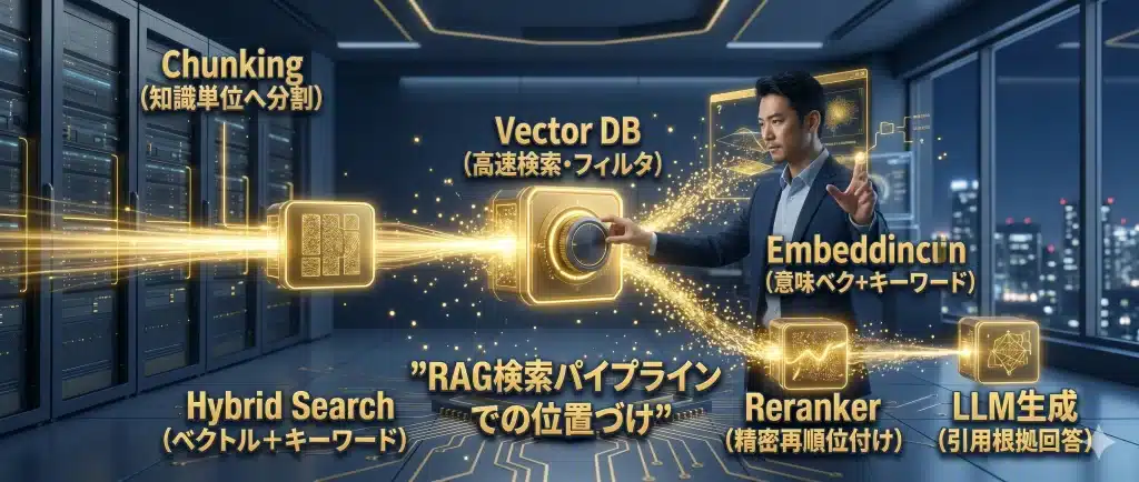 RAG検索パイプラインでの位置づけ