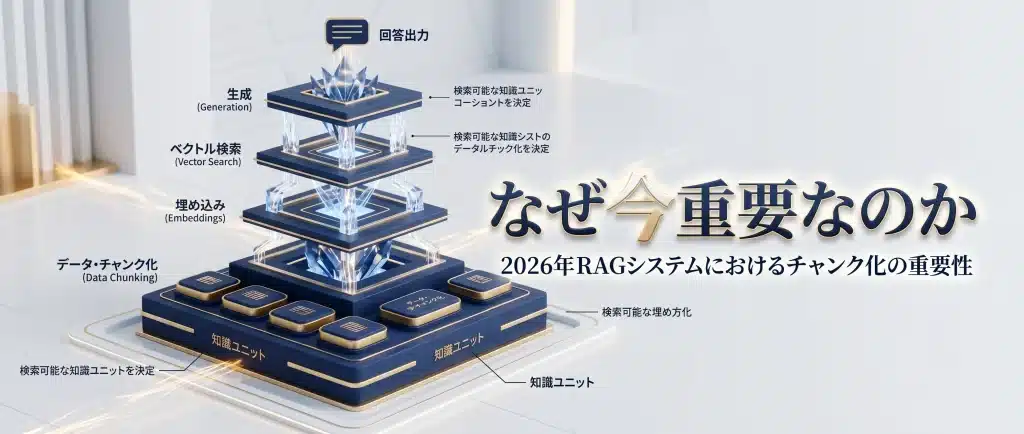 RAGの精度は、Embeddingの前に「何を1単位として埋め込むか」で大きく変わる。