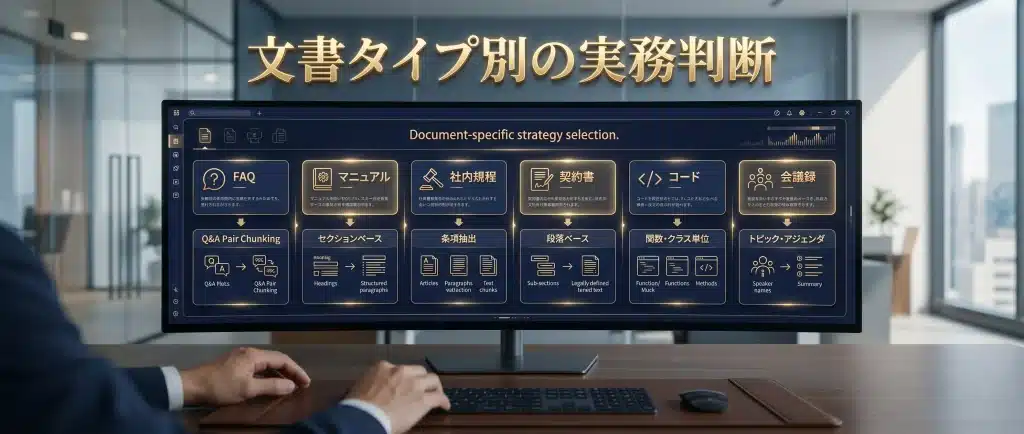 文書タイプ別の実務判断