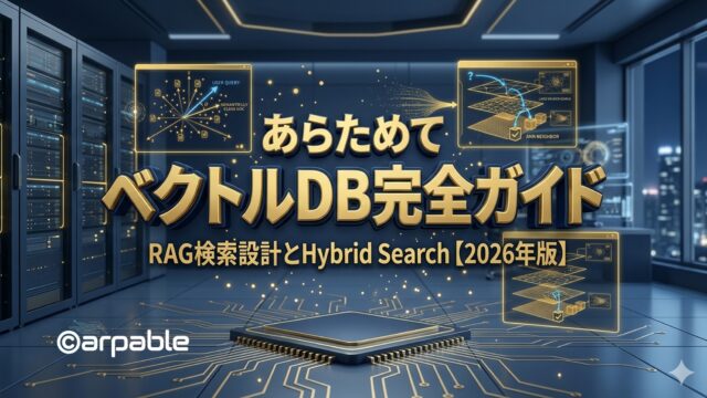 ベクトルDB完全ガイド