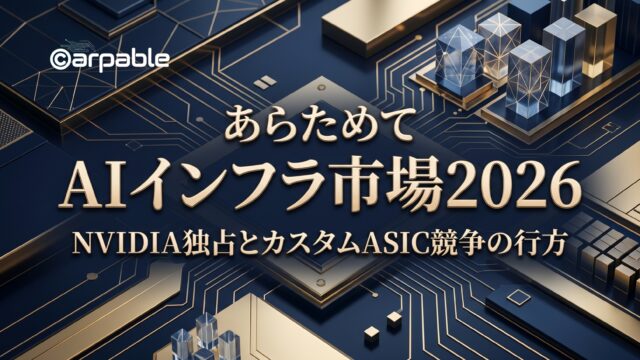 AIインフラ市場2026｜NVIDIA独占とカスタムASIC競争の行方
