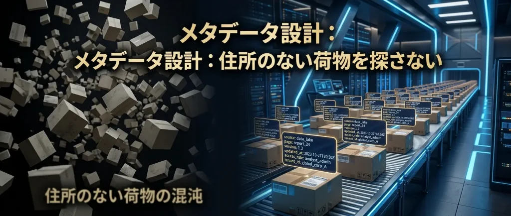 メタデータ設計：住所のない荷物を探さない