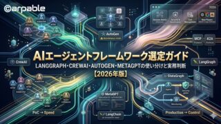 AIエージェントフレームワーク選定ガイド【2026年版】LangGraph・CrewAI・AutoGen・MetaGPTの使い分けと実務判断