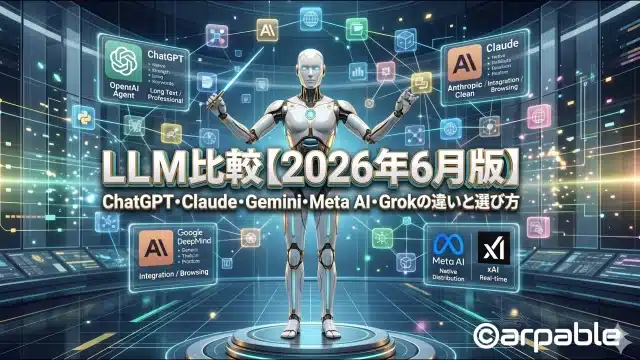 LLM比較【2026年6月版】