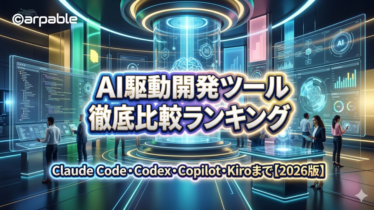 AI駆動開発ツール徹底比較ランキング