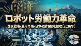 ロボット労働力革命",その下に"｜国家戦略・雇用再編・日本の勝ち筋を読む"【2026年】