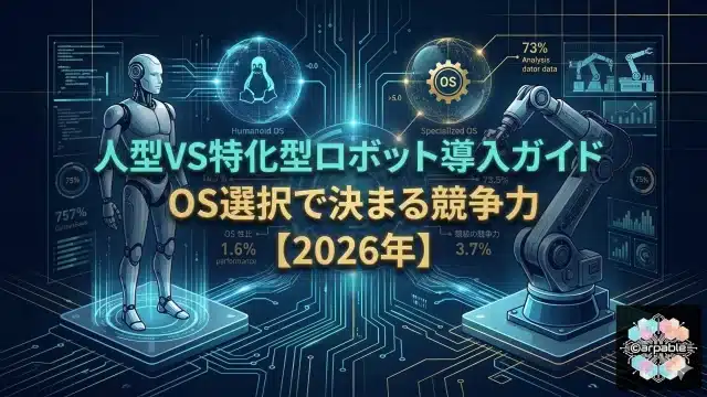 人型VS特化型ロボット導入ガイド（OS選択で決まる競争力）２０２６年