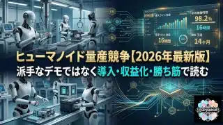 ヒューマノイド量産競争【2026年最新版】派手なデモではなく導入・収益化・勝ち筋で読む