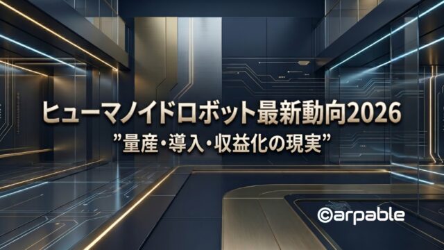 ヒューマノイドロボット最新情報2026