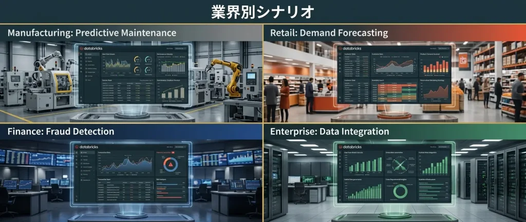 業界別シナリオ：Databricksはどこで効くのか