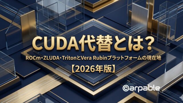 CUDA代替とは