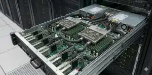 Vera Rubinのコンピュートトレイ（サーバーノード）イメージ。複数のSuperchipを搭載する計算モジュール