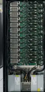 Vera Rubin NVL72ラックのイメージ。1ラックに72基のRubin GPUと36基のVera CPUが収まるラックスケール構成