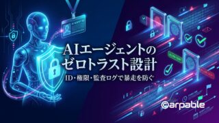 AIエージェントのゼロトラスト設計｜ID・権限・監査ログで暴走を防ぐ AIエージェントを安全に使う鍵は、「AIを信頼すること」ではなく「AIを検証しながら使うこと」である。AIがMCPで外部ツールに接続し、A2Aで他エージェントと連携する時代において、必要なのはプロンプトの工夫だけではない。AIエージェントにも専用IDを持たせ、最小権限で動かし、重要操作には人間承認を置き、すべての判断と実行を監査できるようにする。本記事では、AIエージェント時代のゼロトラスト設計を、専用ID・最小権限・ツールスコープ・人間承認・監査ログ・サンドボックスの6つの観点から整理する。