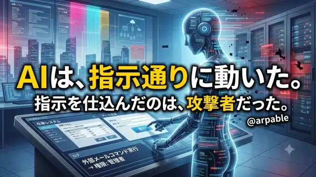 AIは指示通り、その指示は攻撃者