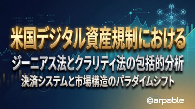 米国デジタル資産規制におけるジーニアス法とクラリティ法の包括的分析：決済システムと市場構造のパラダイムシフト