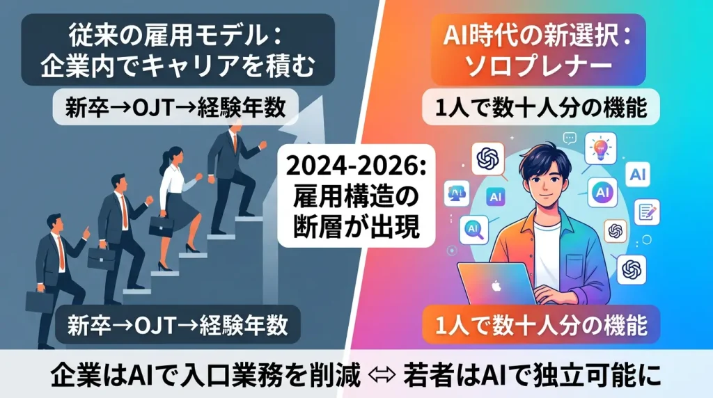 AIによって変わる雇用構造とソロプレナー時代の到来