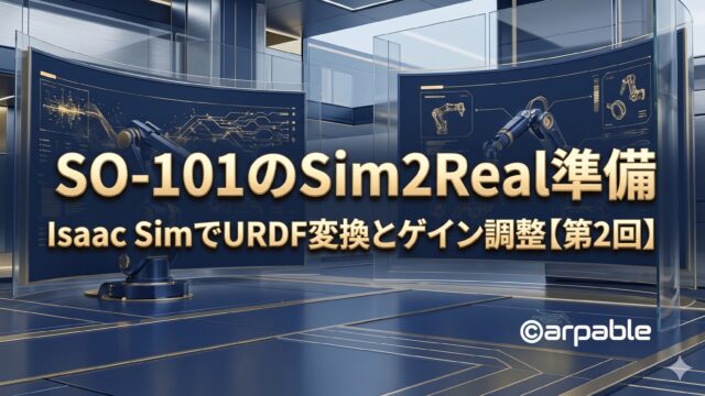 SO-101のSim2Real準備