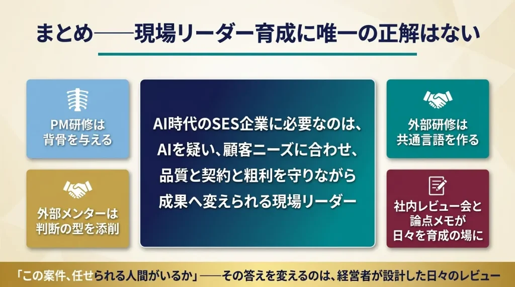 AI時代に必要なのは、AIを使える人ではない。AIを疑い、顧客ニーズに合わせ、品質と契約と粗利を守りながら成果へ変えられる人材である。