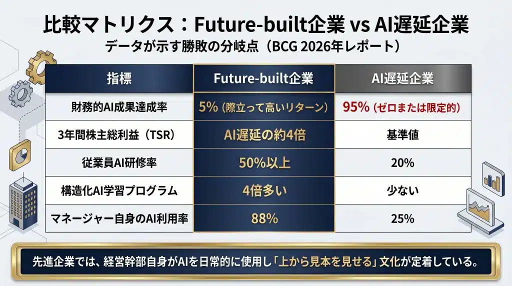 Future-built企業 vs AI遅延企業